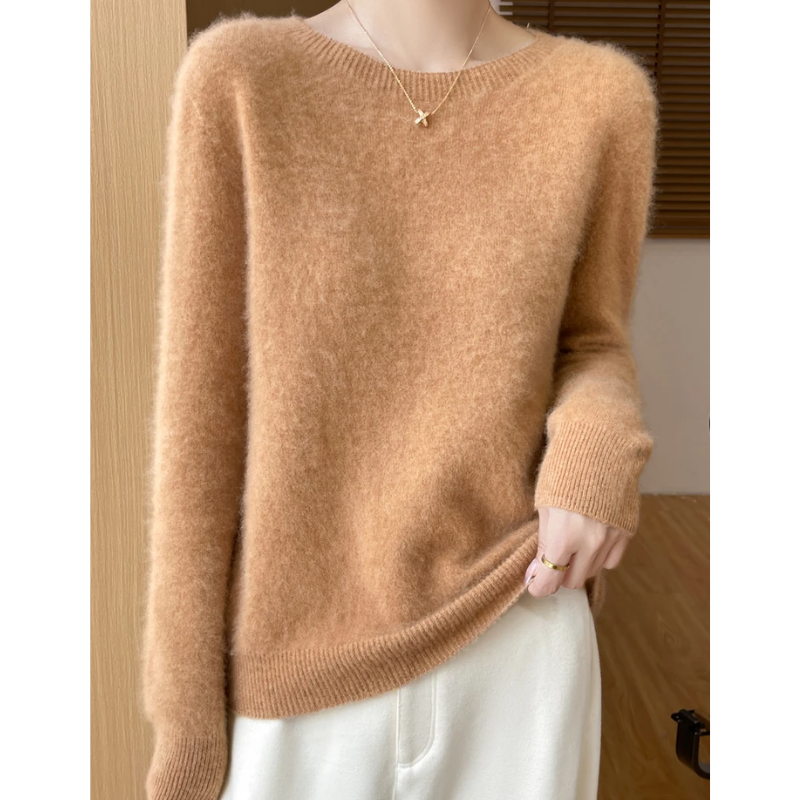 Unikijk - Knusse Fuzzy Sweater, Warme Winter Gebreid-Dames Trui