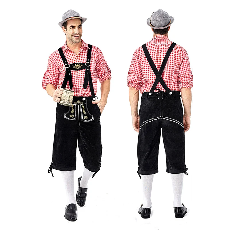 HerHues - Geruit Shirt voor Lederhosen Heren - Beierse Feestkleding