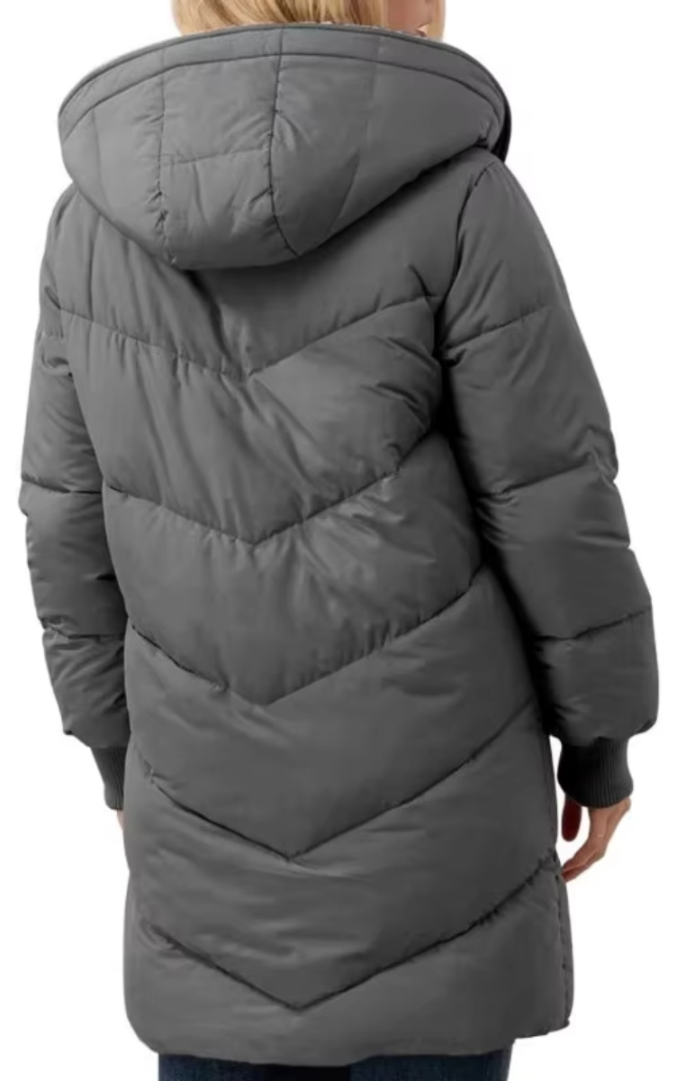 MonAmi Sherpa fleece gevoerde lange winterjas dames