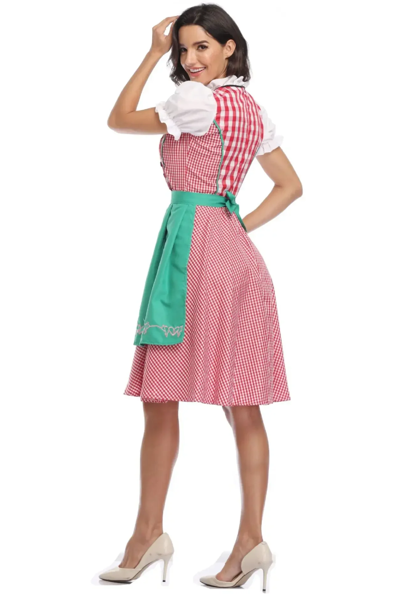 Birndra - Dirndl Dames Jurk met Unieke Borduursels