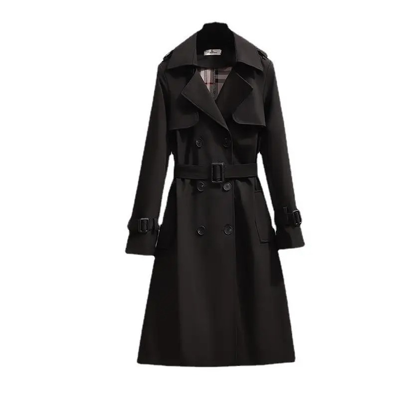 Dorelia - Lange Trenchcoat Dames met Ceintuur, Dubbel Geknoopt, Klassieke Damesjas