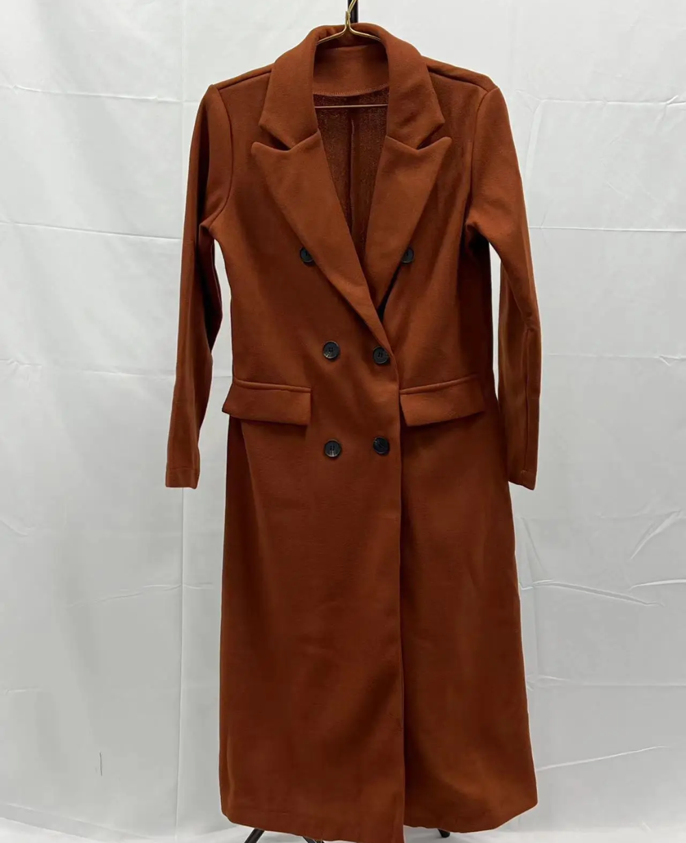 Rosaline - Elegante Lange Trenchcoat Dames, Dubbel Geknoopt, Getailleerde Damesjas