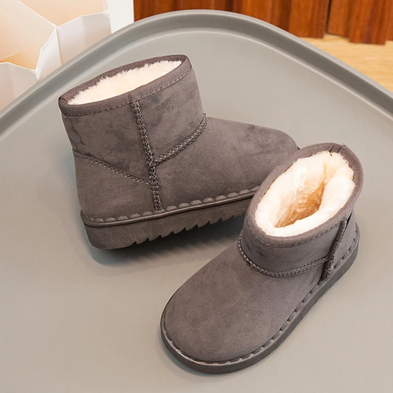 Vrouwgo - Dames Boots Met Warme Voering - Winter Enkel Laarzen Antislip