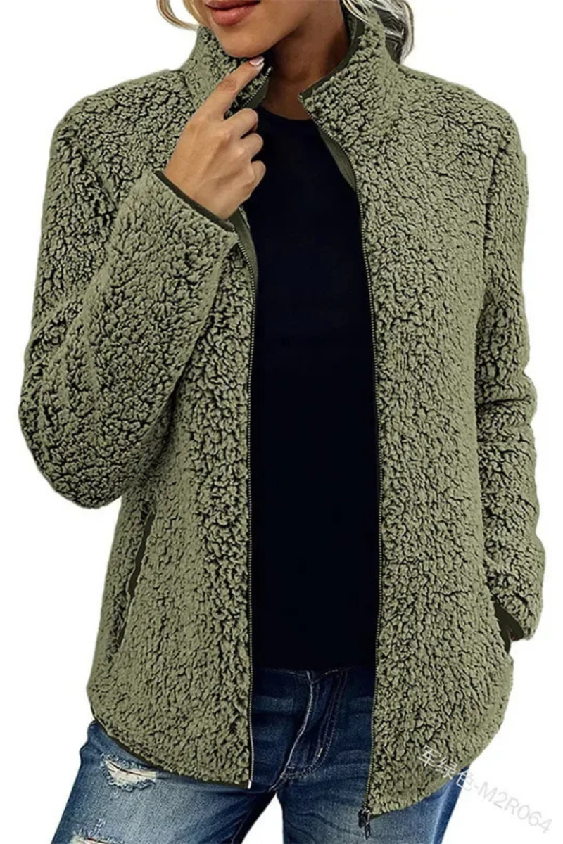 Cozywin - Warm Jasje met Volledige Ritssluiting en Hoge Kraag, Fleece Vest Dames