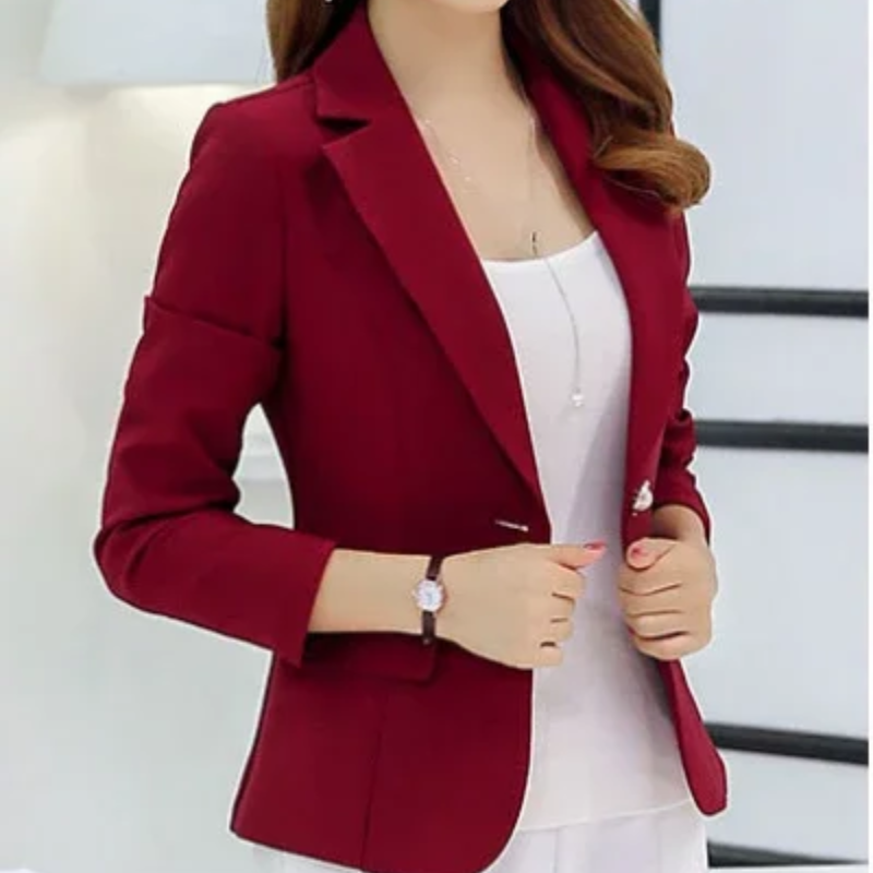 Netzich - Stijlvolle Dames Blazer Met Enkelknoopsluiting