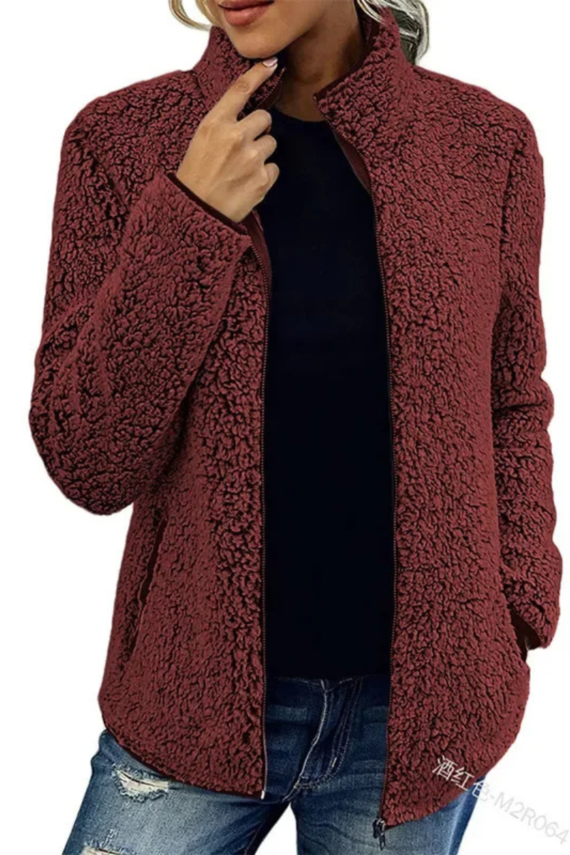 Cozywin - Warm Jasje met Volledige Ritssluiting en Hoge Kraag, Fleece Vest Dames