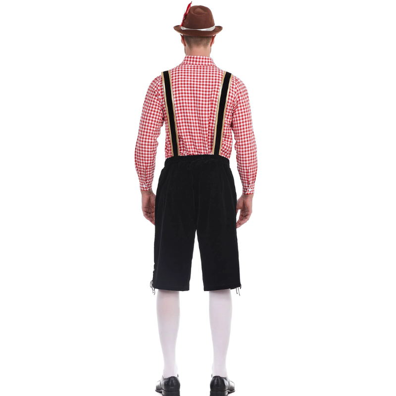 HeuvelH - Traditionele Lederhosen Heren met Korte Broek - Feest Outfit