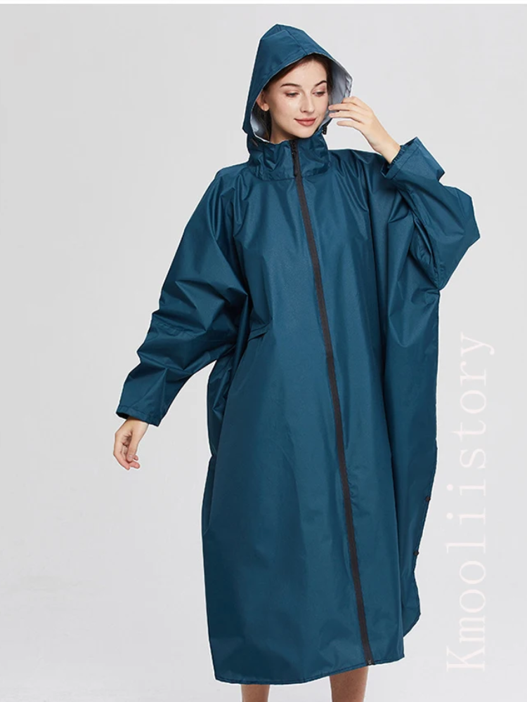 Auralis - Oversized Dames Regenjas met Capuchon, Lichtgewicht Waterdichte Jas