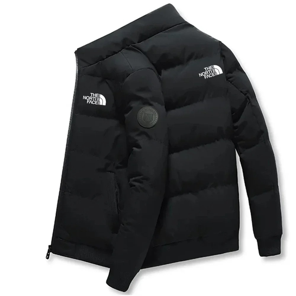 MonAmi Slanke puffer jas dames met logoprint