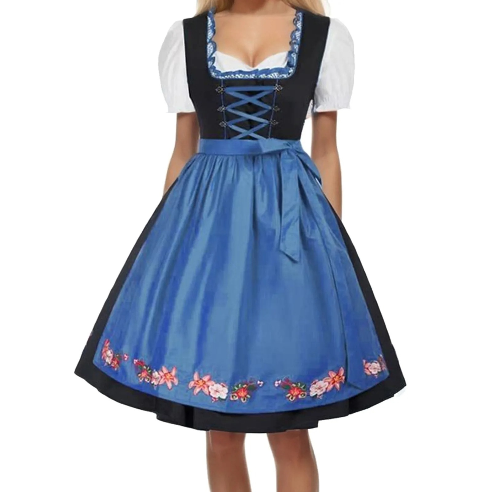 Lindena - Dirndl Dames Jurk met Authentiek Bavarian Design en Kant