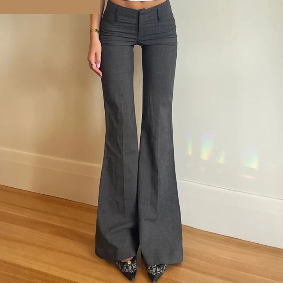 Renalta - Flared Broek Dames Hoog Gesneden Boho Patroon Bell Bottoms