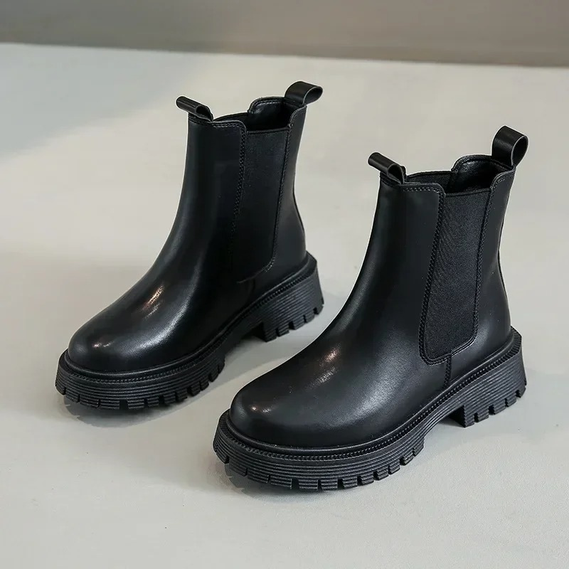 Sabelia -  Dames Chelsea Boots met Dubbele Treklussen en Gripzool