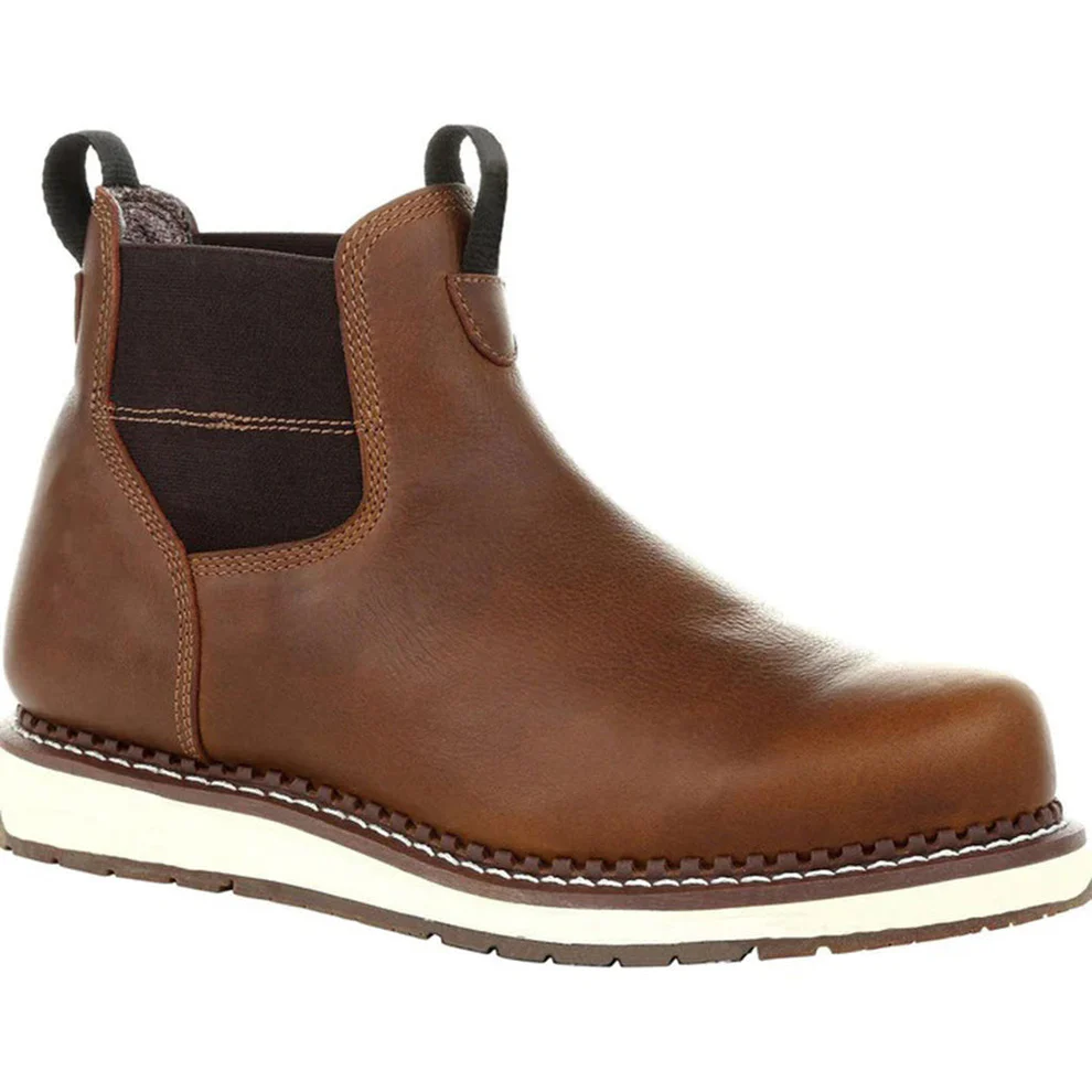 Stiluxe - Dames leren Chelsea boots met elastische inzet