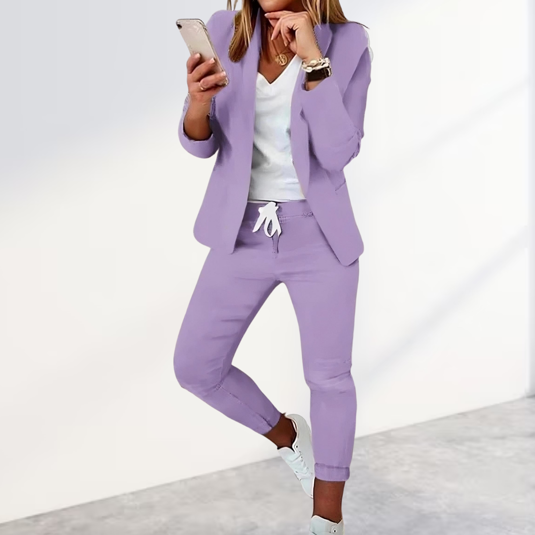 Stellar Stijlvolle Blazer en Broek Set