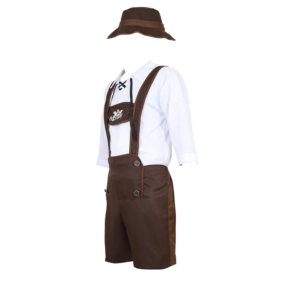 GerLedr - Traditionele Heren Lederhosen met Bretels - Perfect voor Feesten