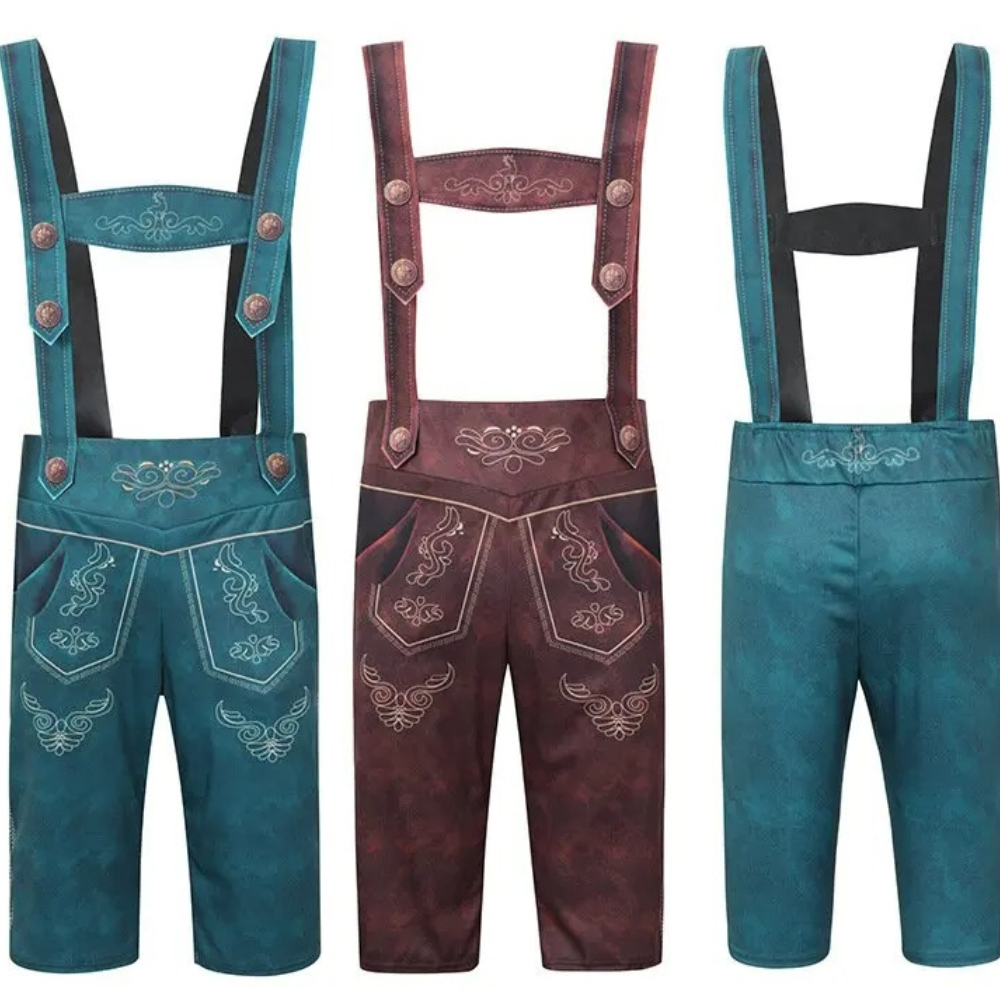 BosAlpe - Traditionele Heren Lederhosen Set met Shirt - Oktoberfest Outfit