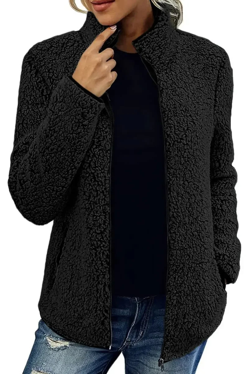 Cozywin - Warm Jasje met Volledige Ritssluiting en Hoge Kraag, Fleece Vest Dames