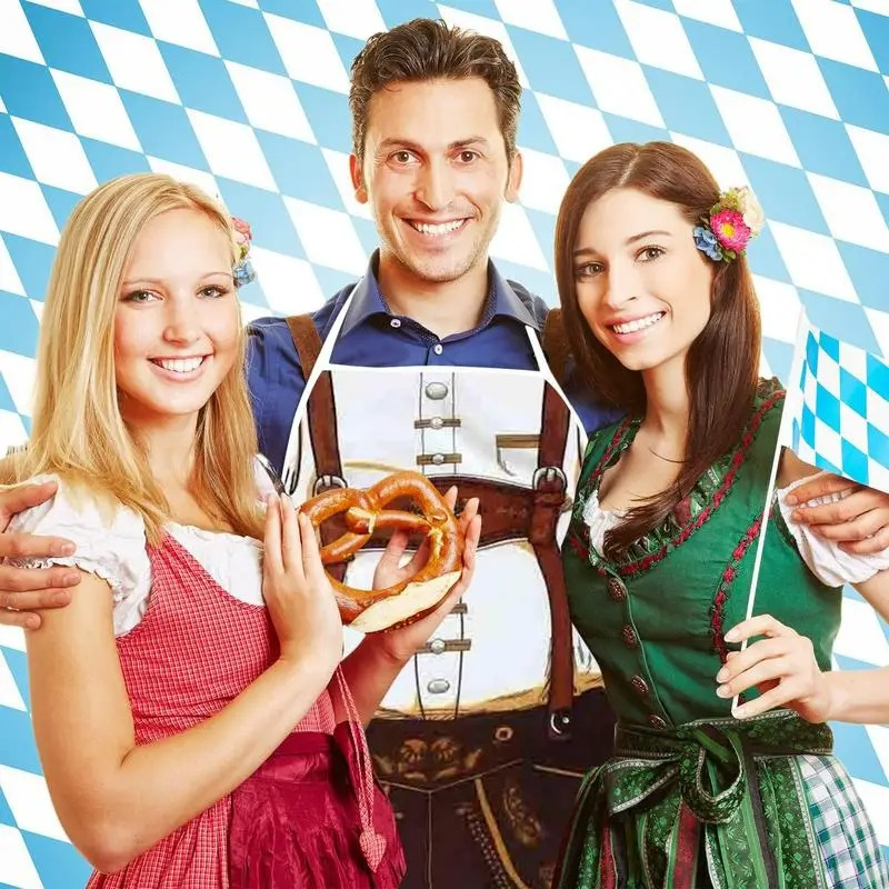 Erdline - Dirndl Dames Keukenschort voor Volksfeesten