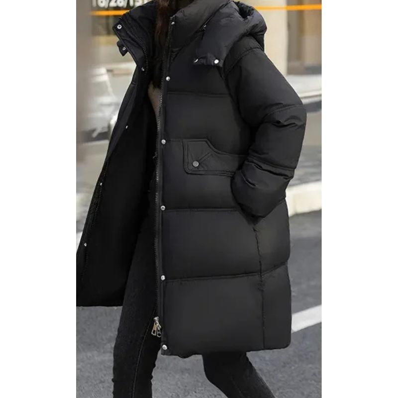 MonAmi Parka winterjas dames met capuchon in straatstijl