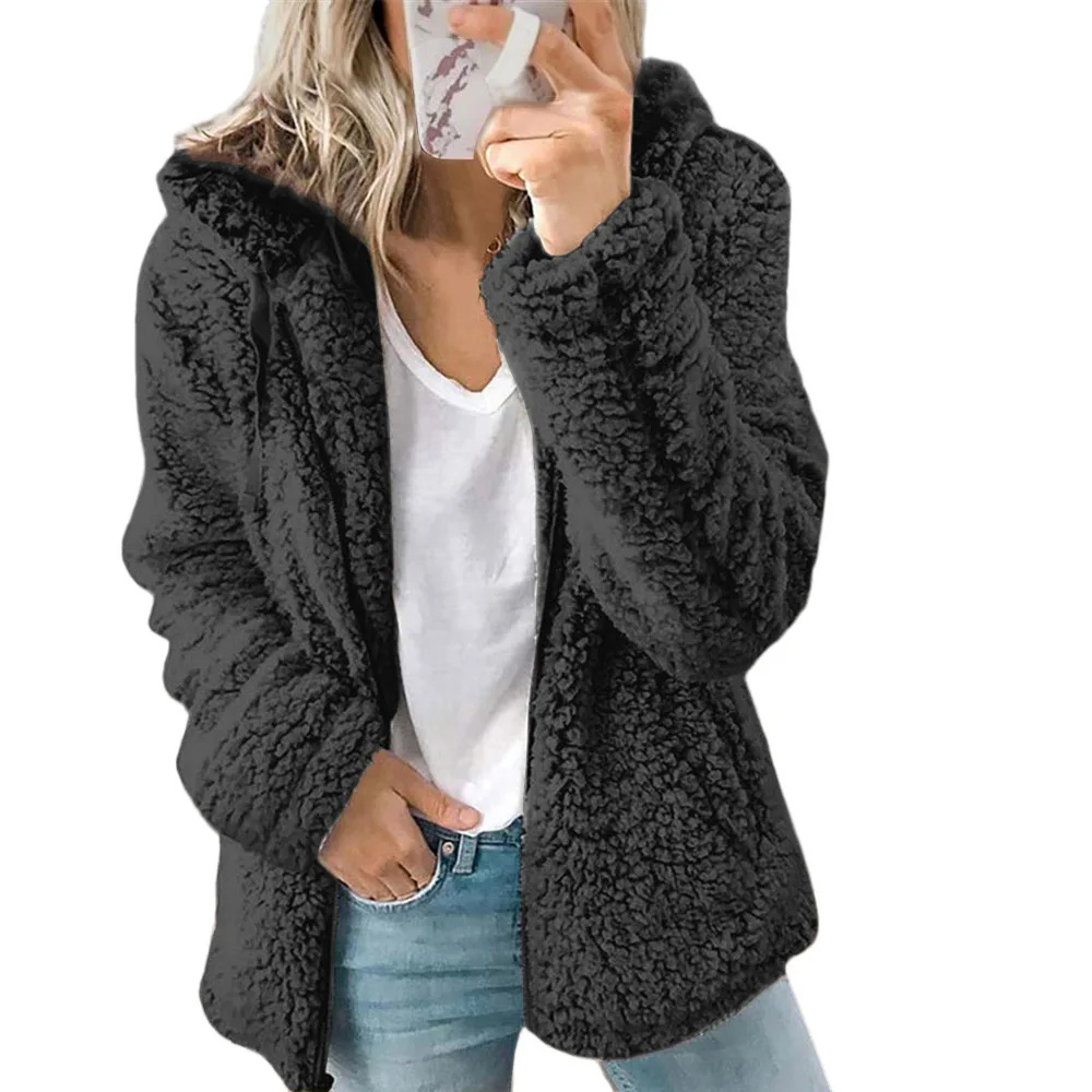 Cozyter - Warm en Knus Jasje met Capuchon en Zakken, Fleece Vest Dames