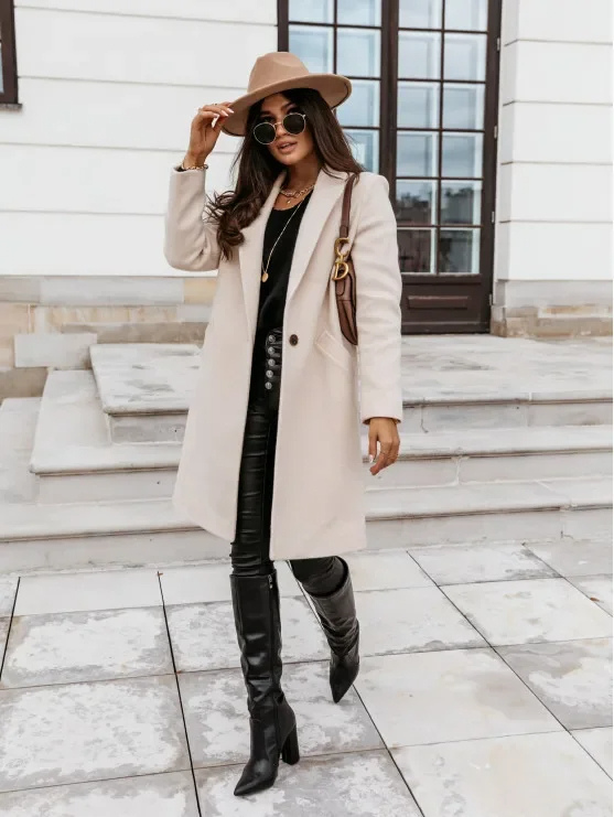 Kledigh - Mantel Jas Dames - Trenchcoat met Riem en Dubbele Knoopsluiting