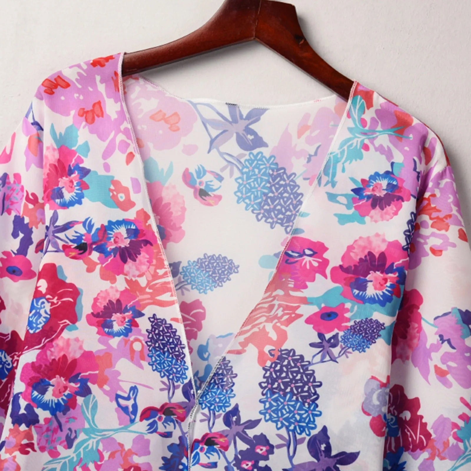 MonAmi® kimono van chiffonstof met bloemenprint
