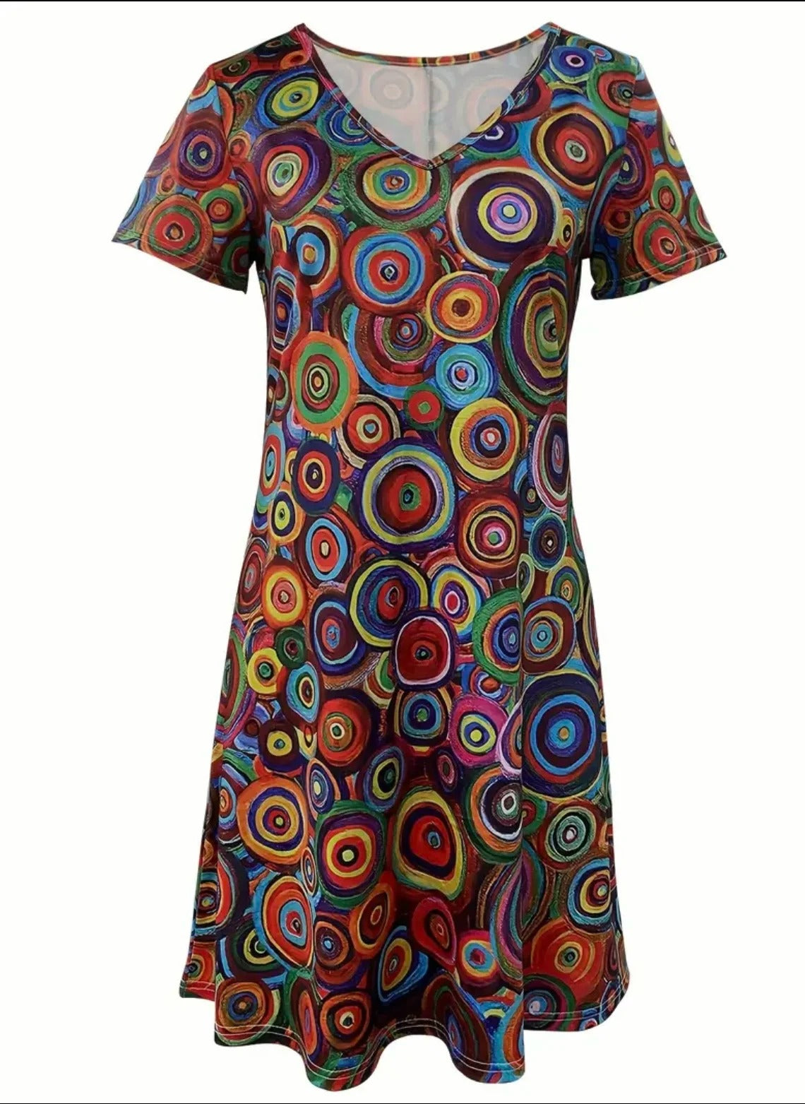 MonAmi® veelkleurige boho jurken met grafische print