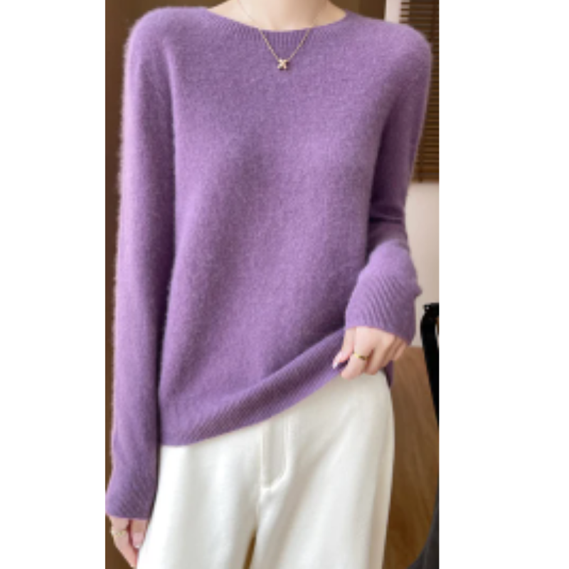 Unikijk - Knusse Fuzzy Sweater, Warme Winter Gebreid-Dames Trui