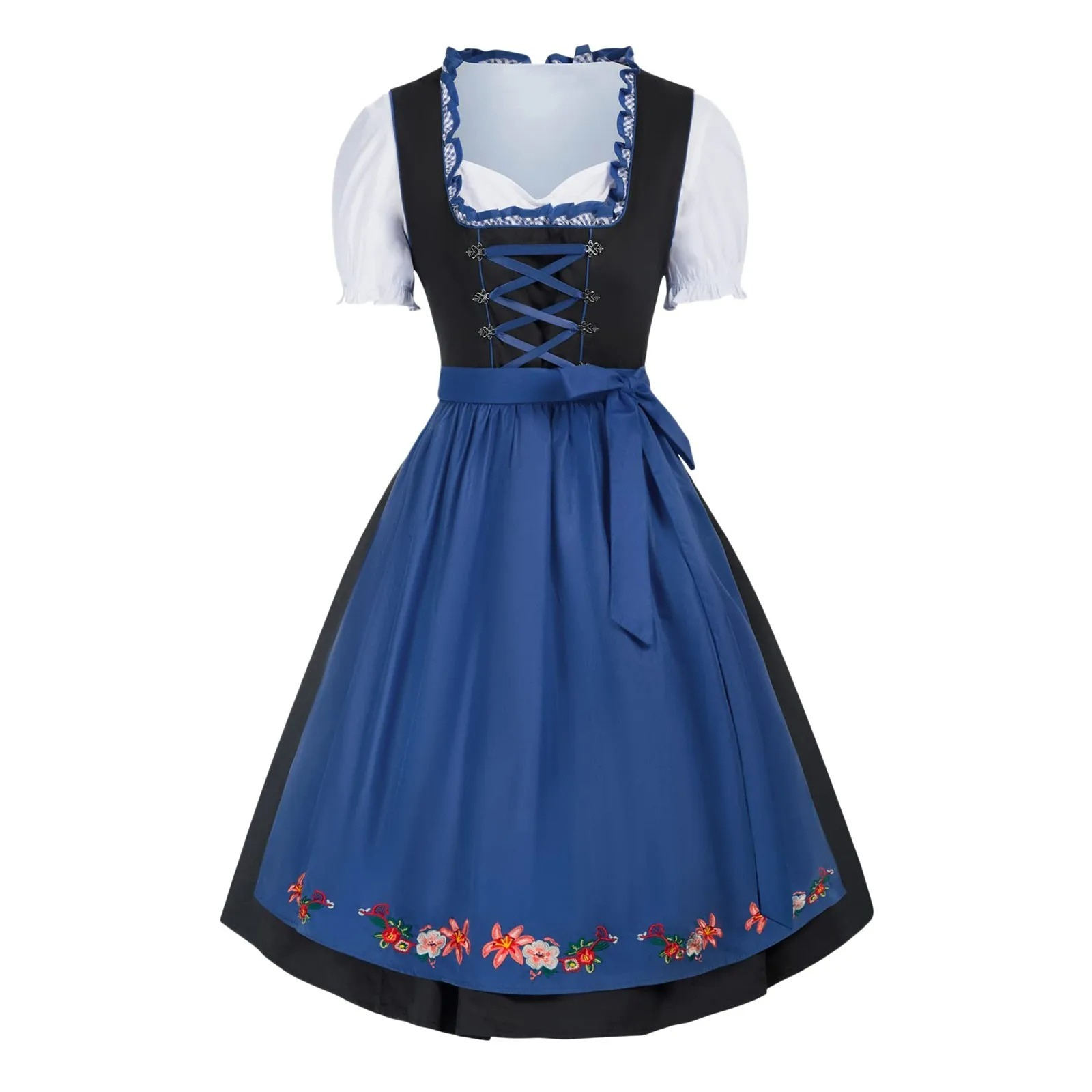 Lindena - Dirndl Dames Jurk met Authentiek Bavarian Design en Kant