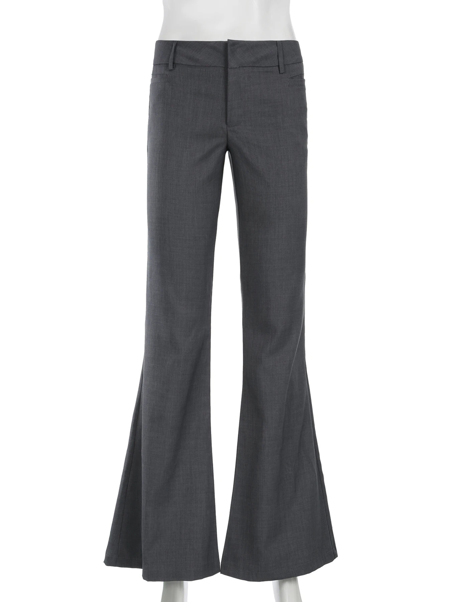 Melvora - Flared Broek Dames Verstelbare Taille Hoog Gesneden Bell Bottoms