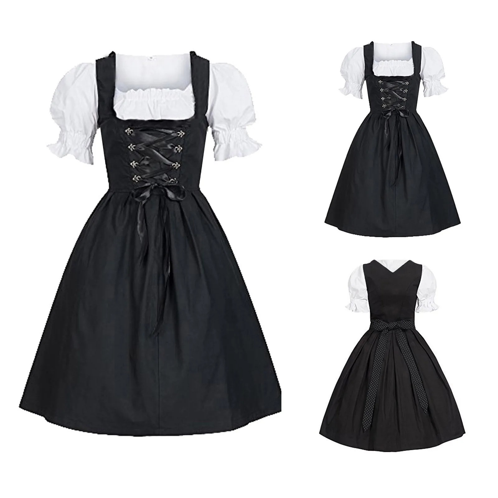 Dirlina - Traditionele Dirndl Dames Jurk met Schort