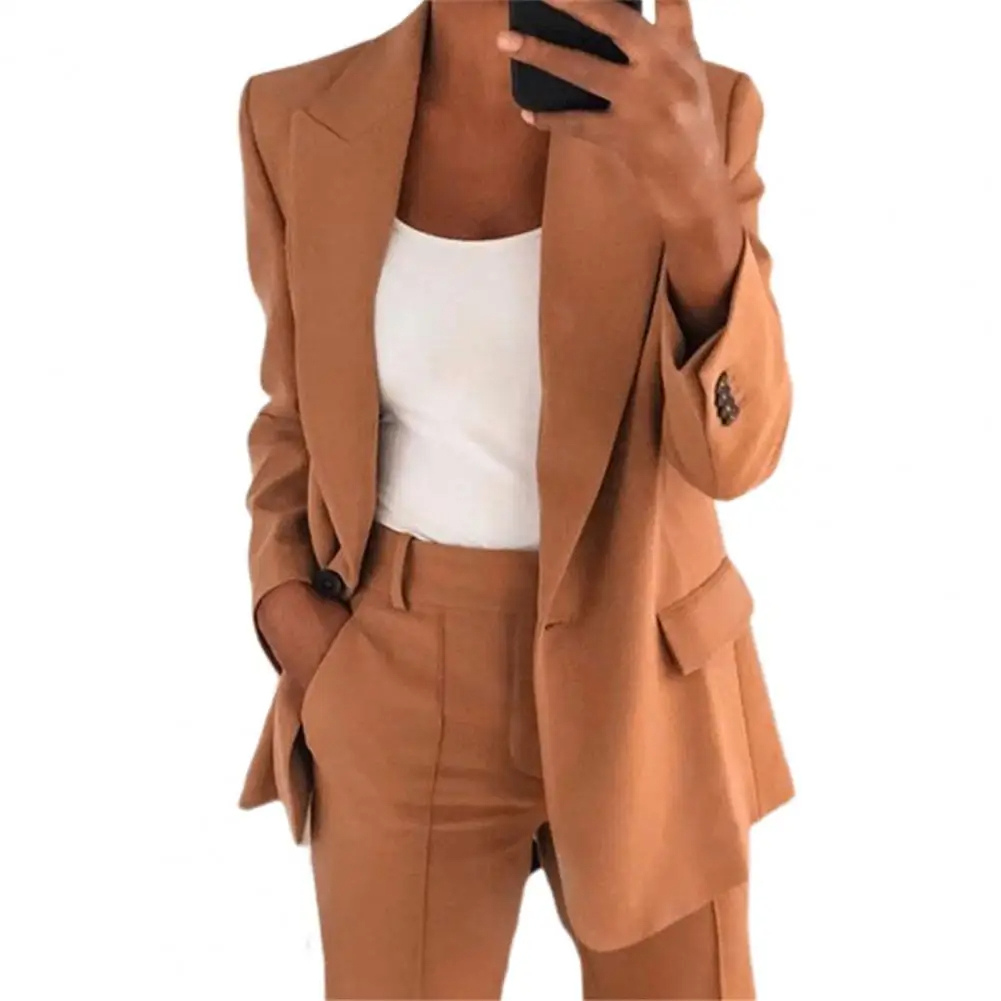 Nettech - Oversized Dames Blazer Met Enkelknoopsluiting - Stijlvol en Zakelijk