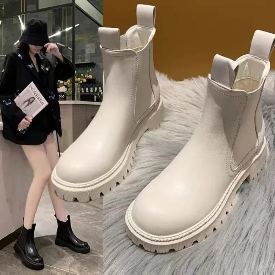 Miralda - Dames Chelsea Boots Gemakkelijk aan te Trekken met Dikke Gripzool