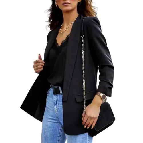 Blazeen - Chique Dames Blazer Met Lange Mouwen - Perfect Voor Elke Gelegenheid