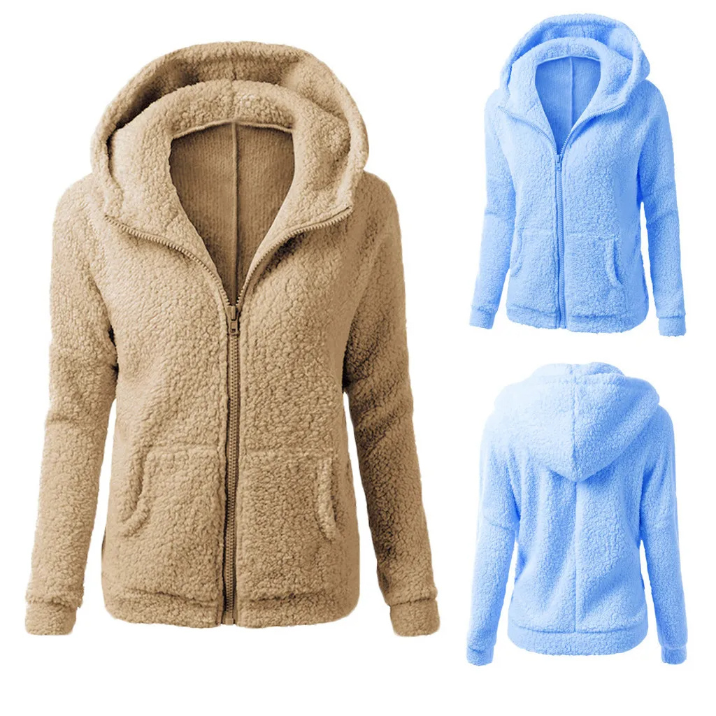 MonAmi fleece vesten dames met capuchon en rits