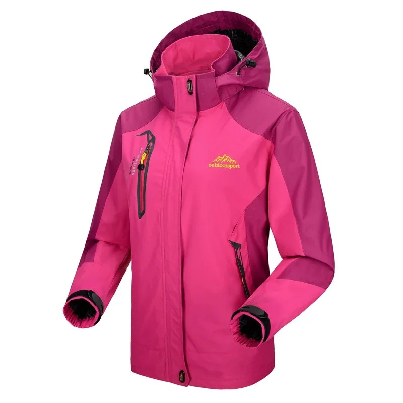 MonAmi Contrasterende trekkingkleding waterdichte winterjas dames