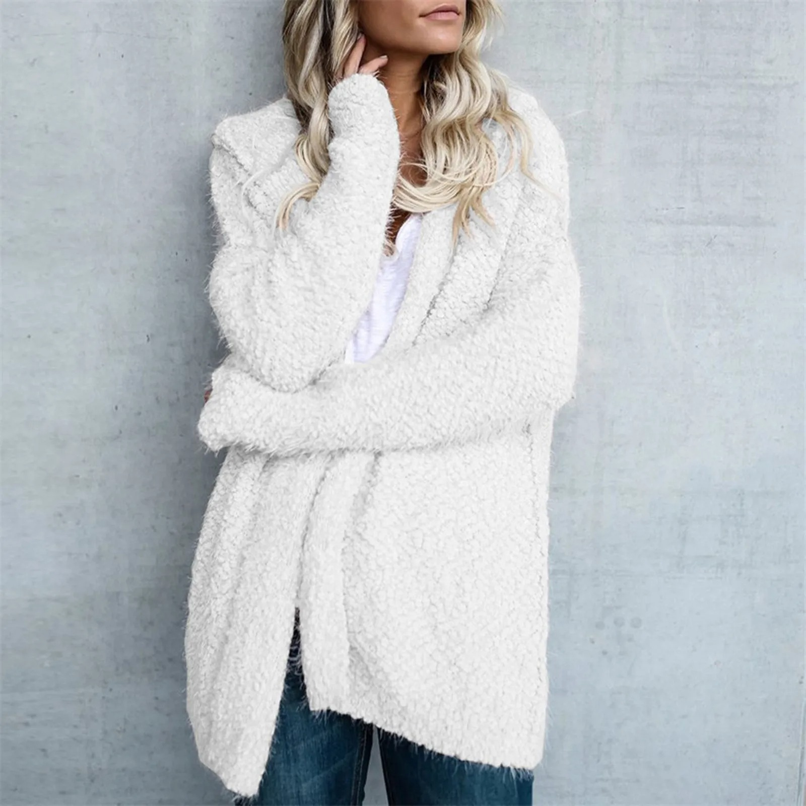 Isonvel - Zachte Teddy Jas Dames met Oversized Stijl en Comfortabele Textuur