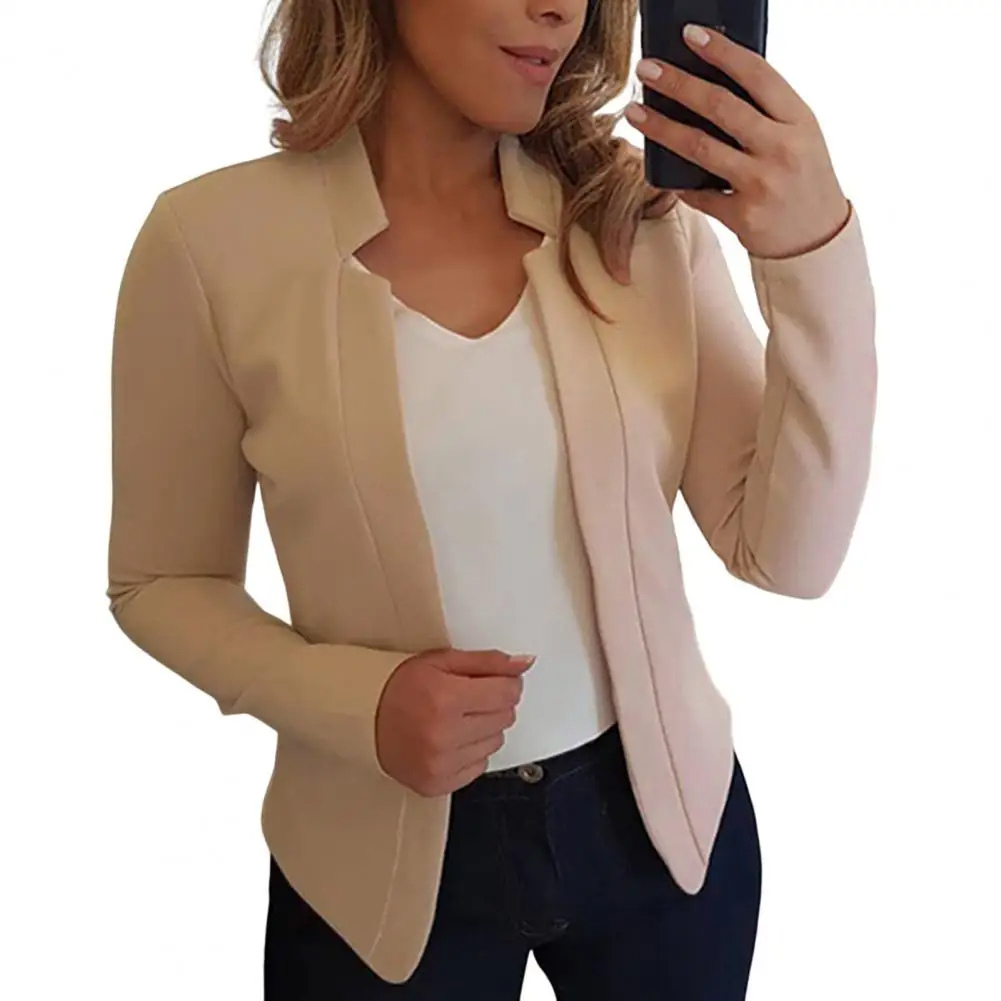 Mooiest - Moderne Dames Blazer Met Unieke Halslijn - Stijlvol en Comfortabel