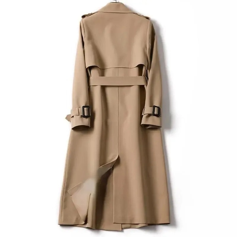 Monivel - Lange Trenchcoat Dames, Dubbel Geknoopt, Damesjas met Ceintuur