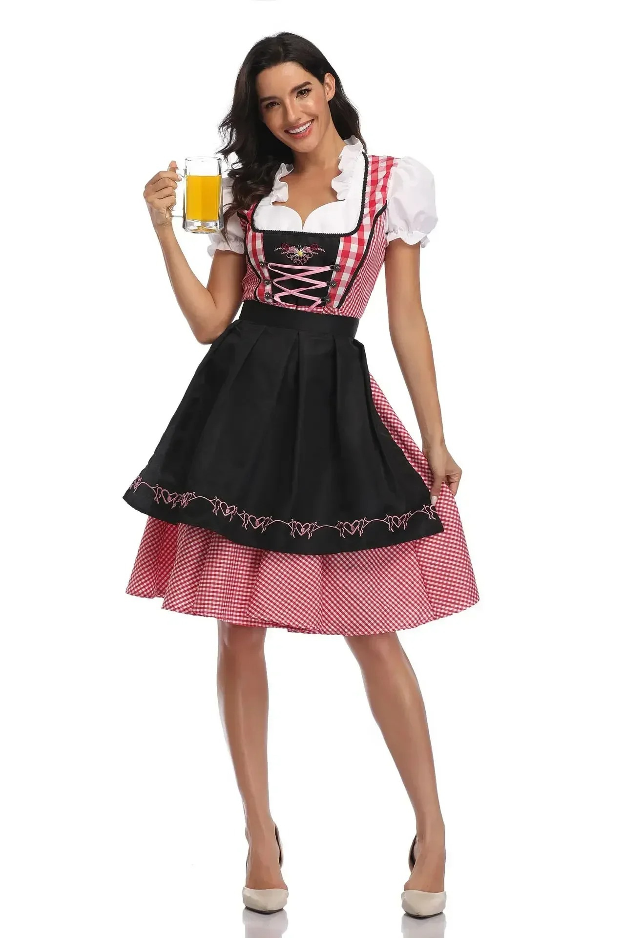 Birndra - Dirndl Dames Jurk met Unieke Borduursels