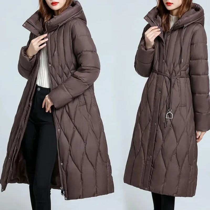 MonAmi waterdichte fleece lange winterjas dames