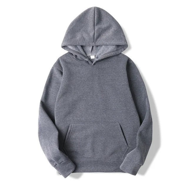 Aurora Katoenen Hoodie met Effen Kleur en Capuchon