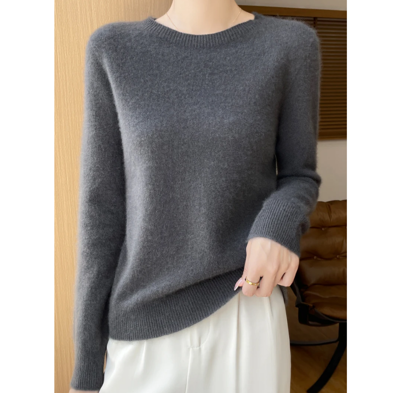 Unikijk - Knusse Fuzzy Sweater, Warme Winter Gebreid-Dames Trui