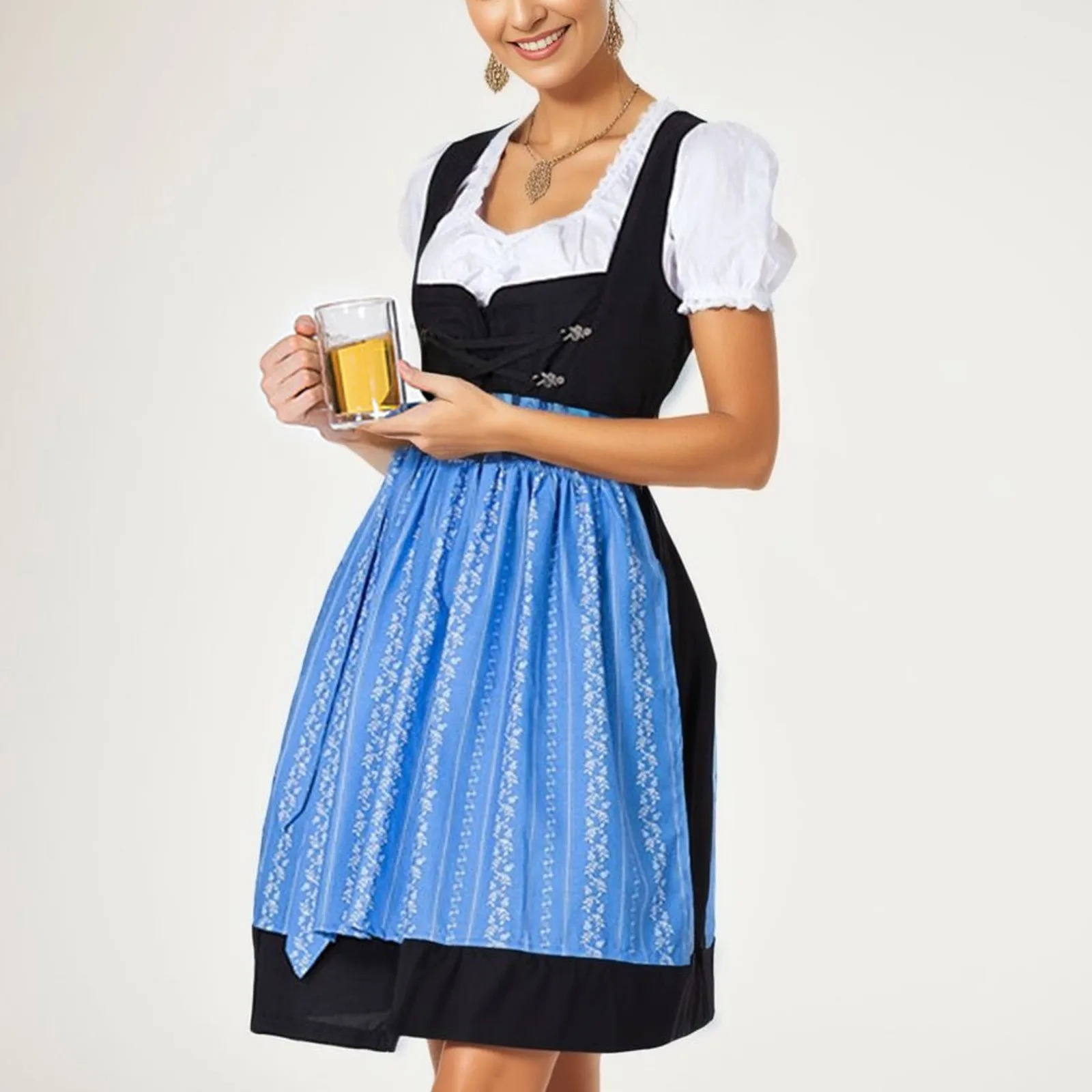 Lindoli - Dirndl Dames Jurk met Klassieke Details