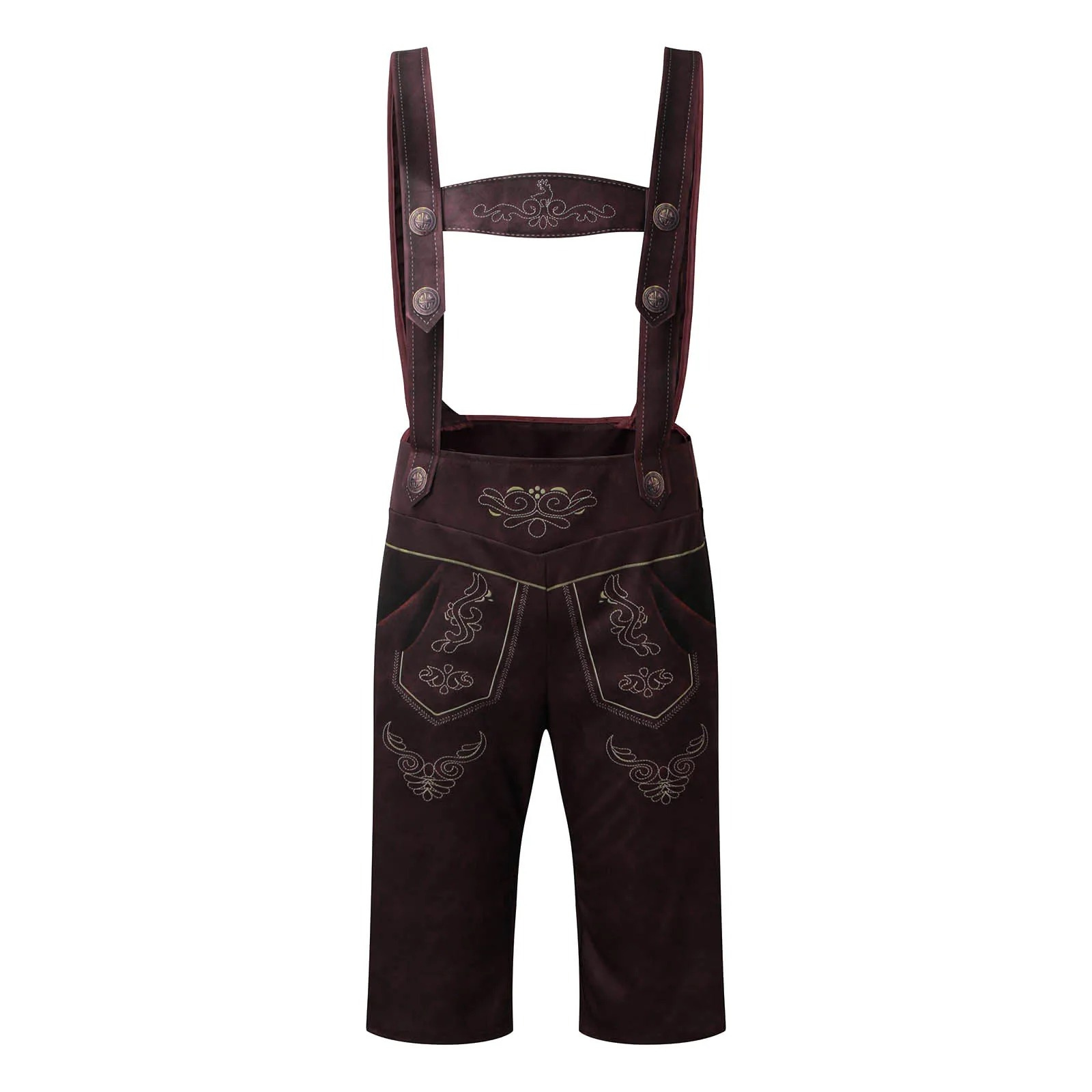 AlpenHo - Traditionele Kinder Lederhosen met Shirt en Borduursels - Beiers Kostuum