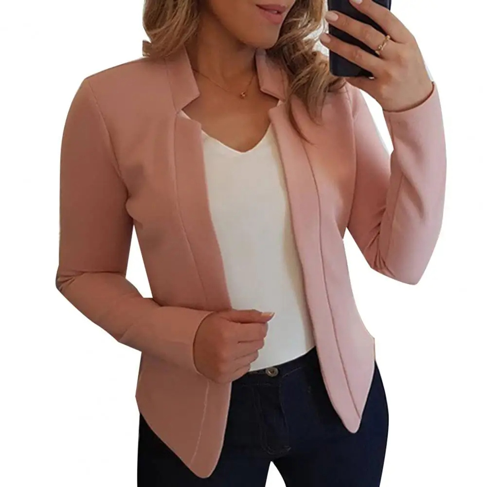 Blazera - Moderne Dames Blazer Met Unieke Halslijn - Perfect Voor Werk