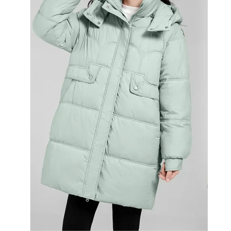 MonAmi plus size gewatteerde parka winterjas dames