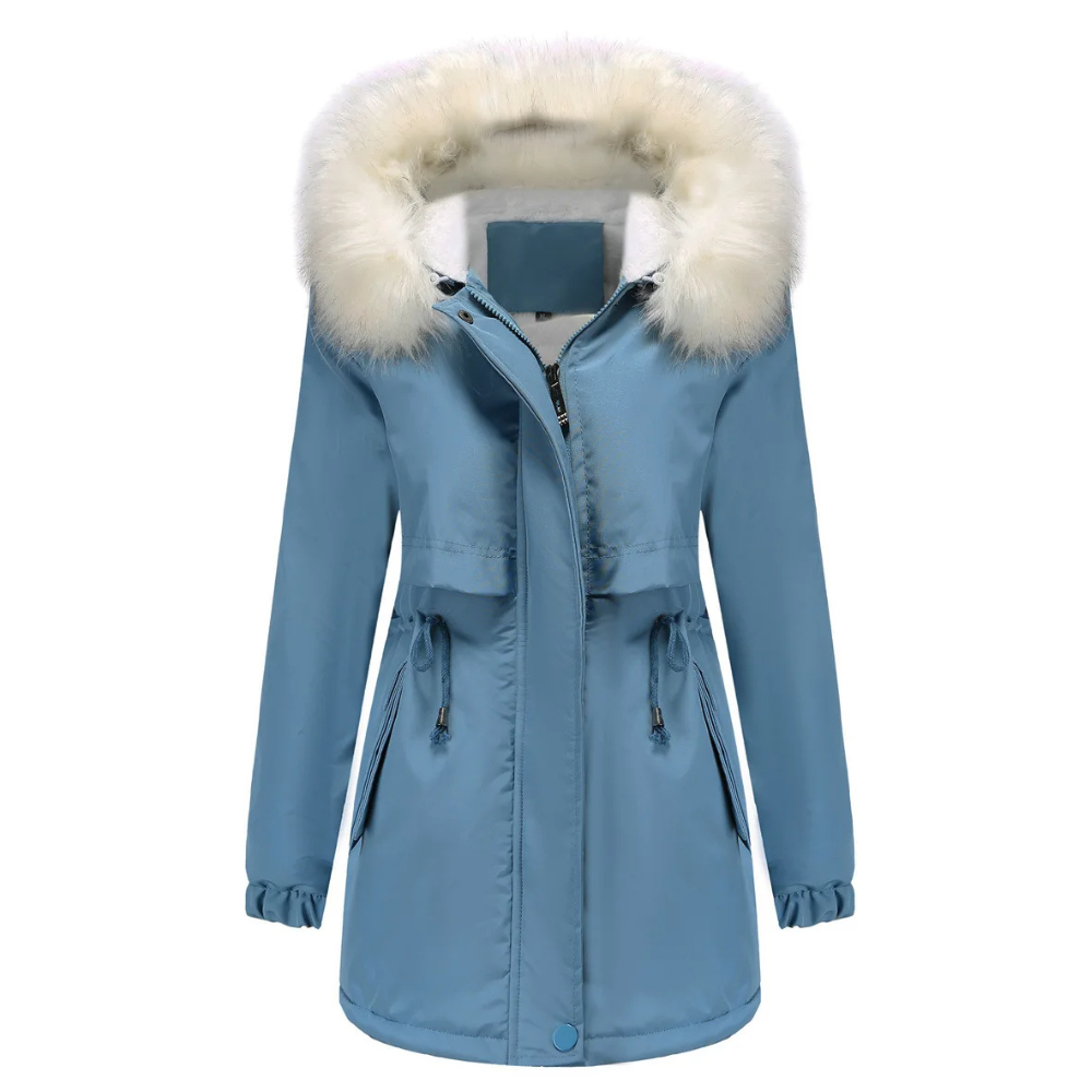 MonAmi Afneembare bontkraag parka winterjas dames