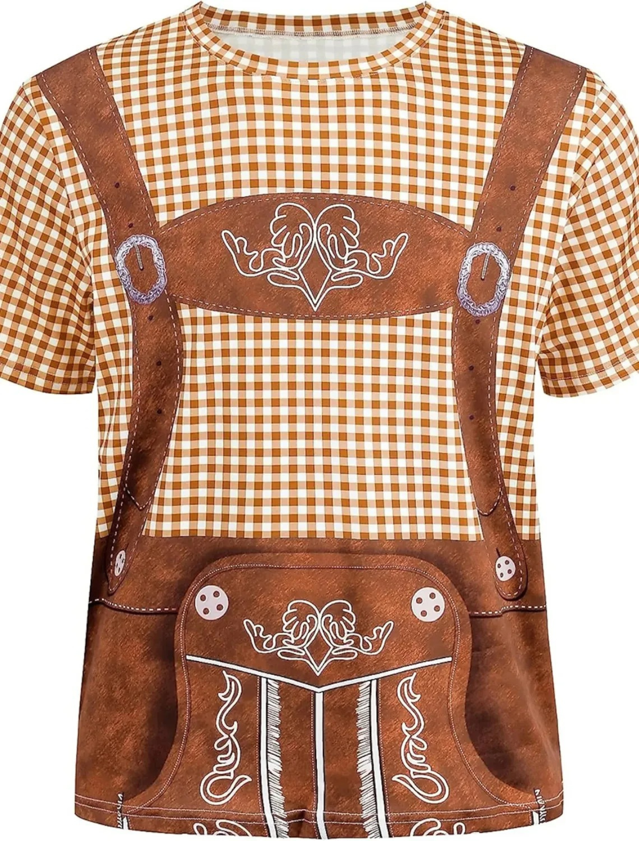 HerWoud - Lederhosen Shirt voor Heren - Perfect voor Feesten en Oktoberfest