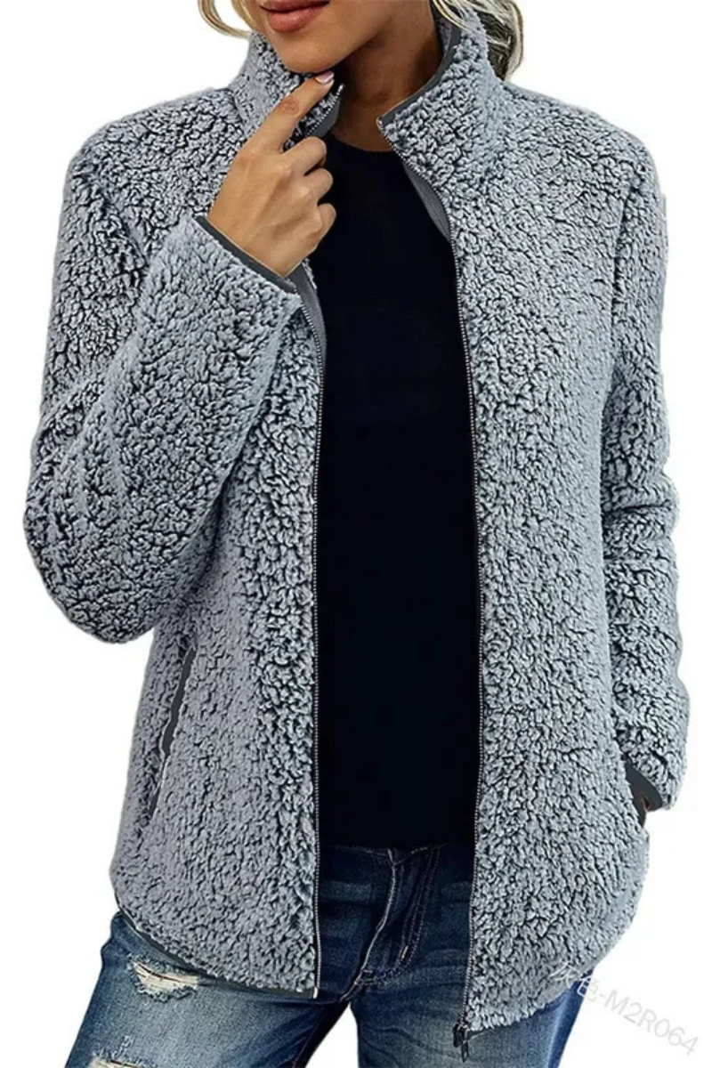 Cozywin - Warm Jasje met Volledige Ritssluiting en Hoge Kraag, Fleece Vest Dames